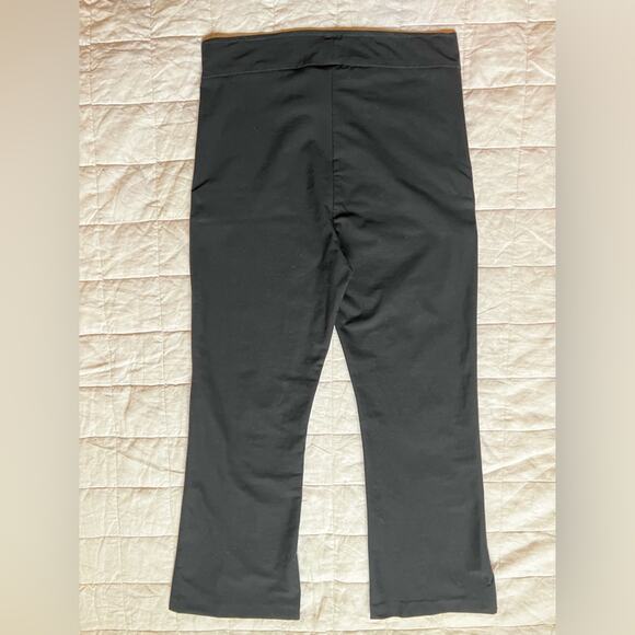 Avenue Montaigne Leo Signature Black Pull On Cropped Flare Pant Office Work - 10 - Picture 2 of 9
